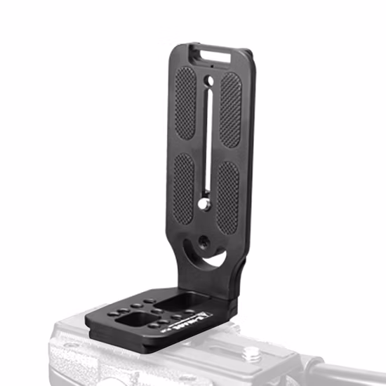 1/4インチネジで長さ100mmのベースブラケット、DSLRカメラ三脚ボールヘッド用のクイックリリースプレートを組み立てます。